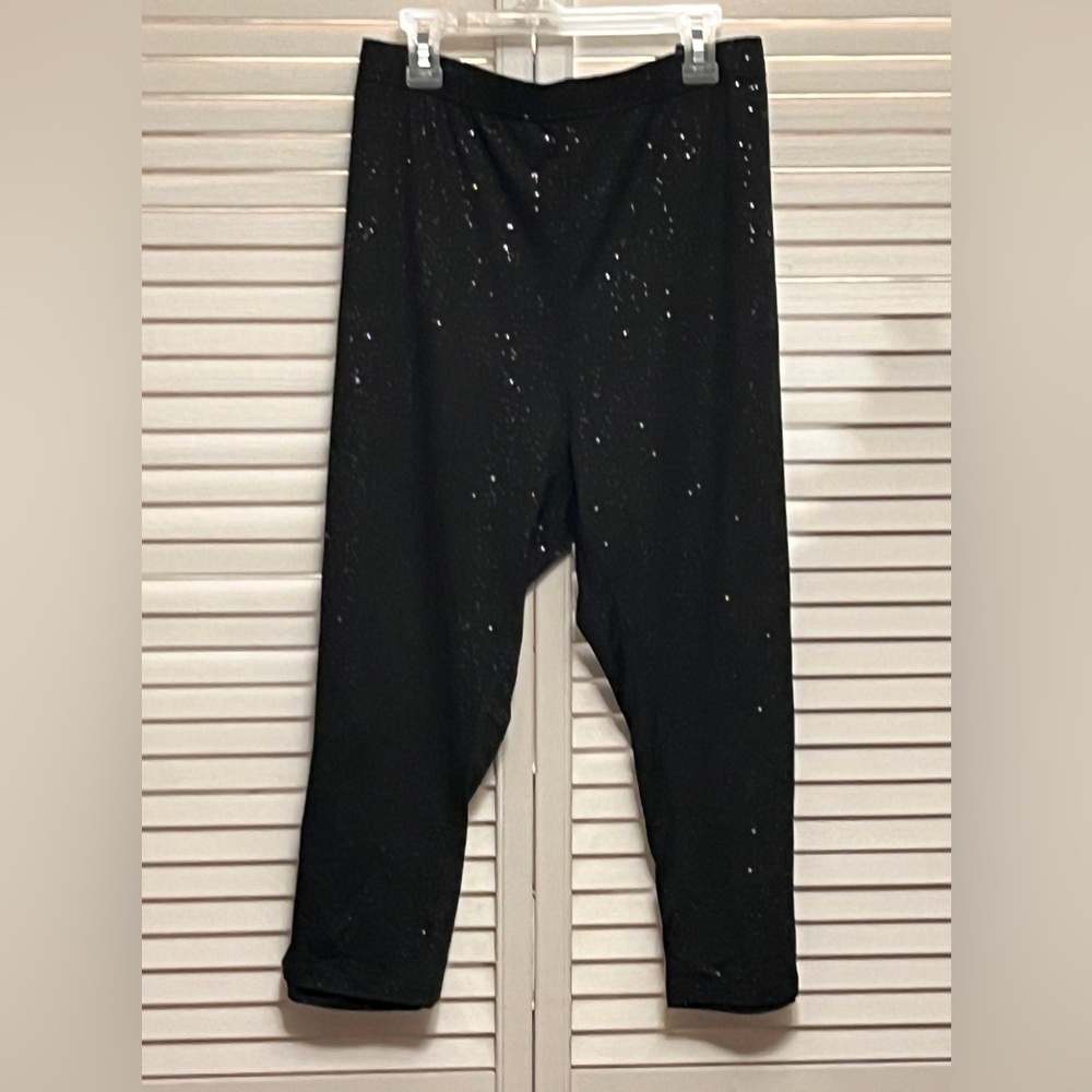 Black sparkling leggings